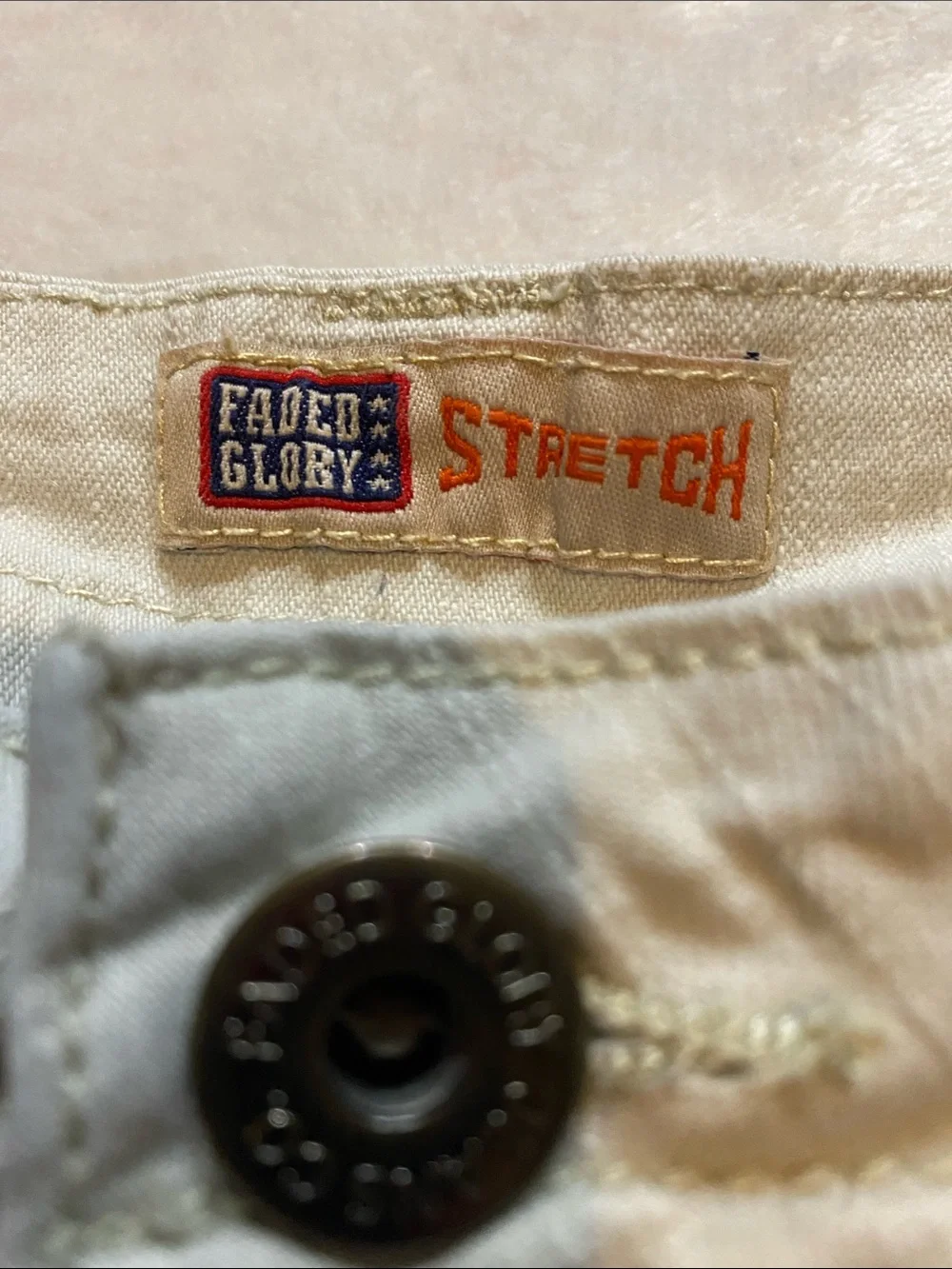 Faded Glory Classic Stretch Comfort Denim Casual Shorts Size [Insert Size]